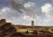 RUYSDAEL, Salomon van View of Egmond aan Zee f oil painting on canvas